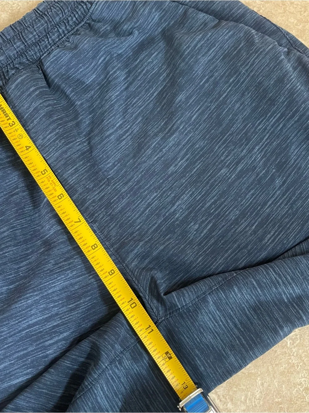 Lululemon Men’s Pace Breaker Shorts Heathered Blue Size Medium 9” Performs Gym
